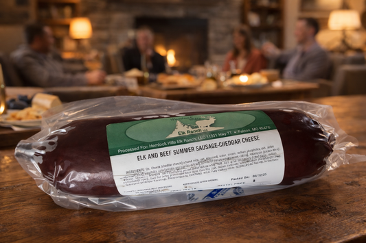 Elk and Cheddar Summer Sausage