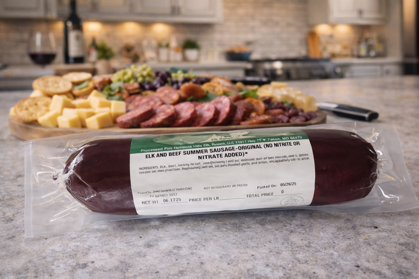 Elk No Nitrate Summer Sausage - Original