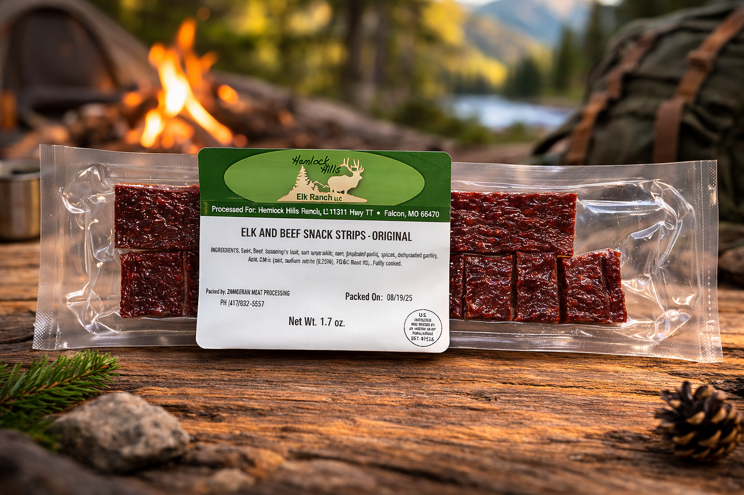Elk Jerky Strips - Original Flavor