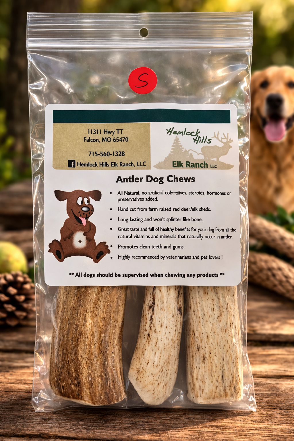 Elk Antler Dog Chews