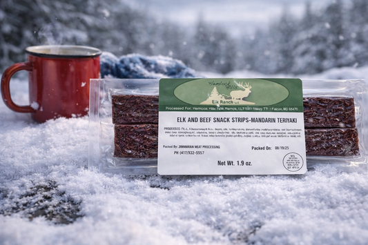 Elk Jerky Strips - Teriyaki Flavor
