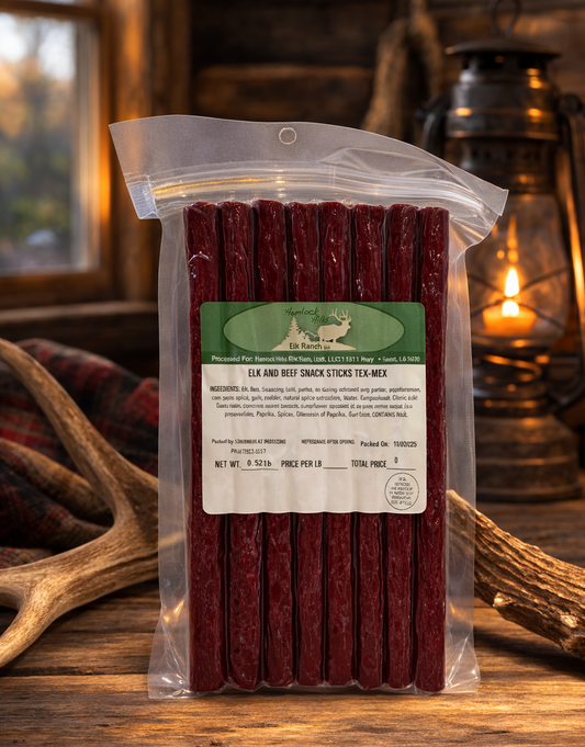 Elk Snack Sticks - Tex Mex Flavor