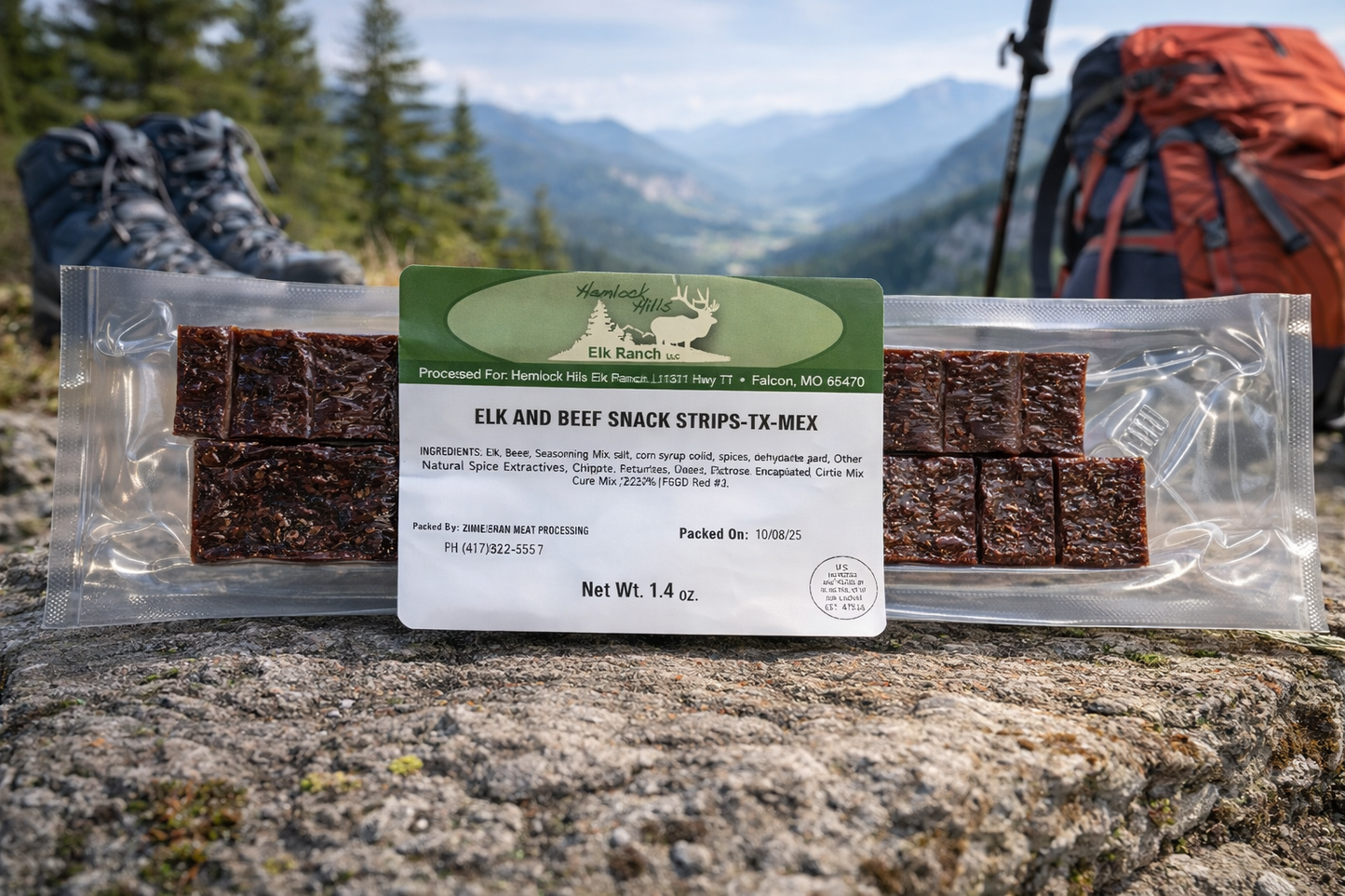 Elk Jerky Strips - Tex Mex Flavor