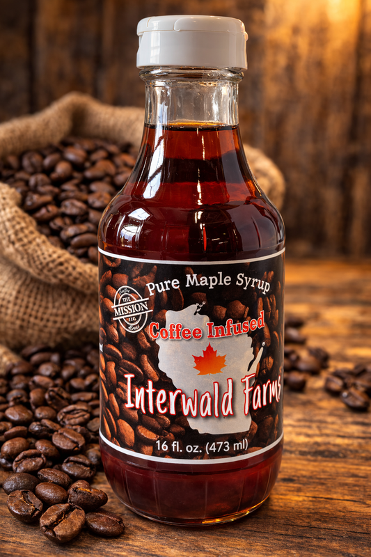 Coffee Infused Maple Syrup - Glass Pint