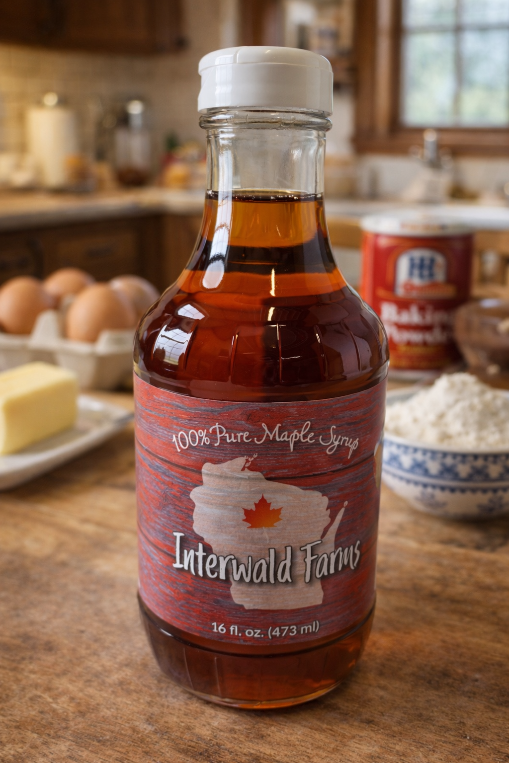 100% Pure Wisconsin Maple Syrup - Glass Jar