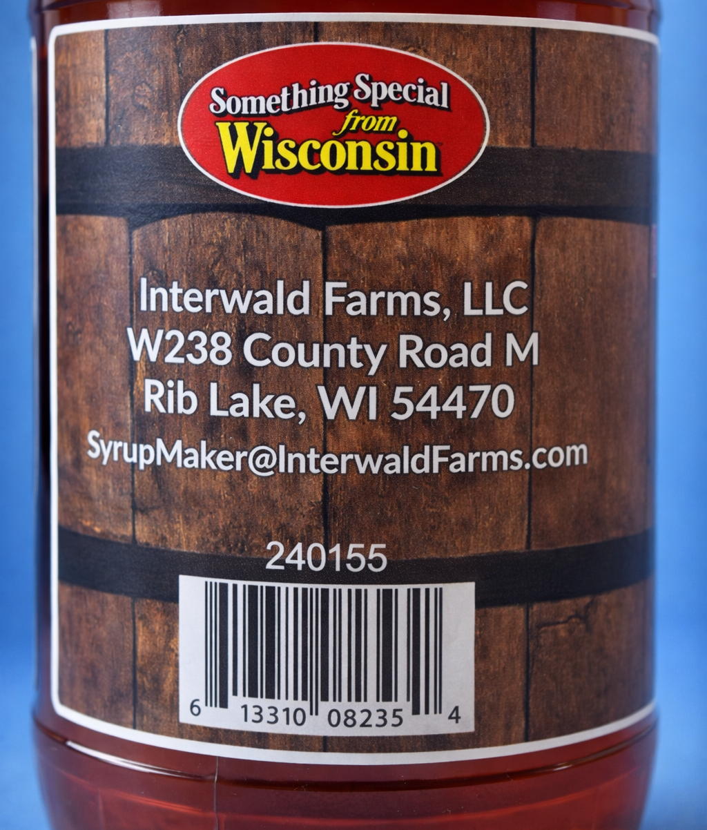 Bourbon Barrel Aged Maple Syrup - Glass Pint