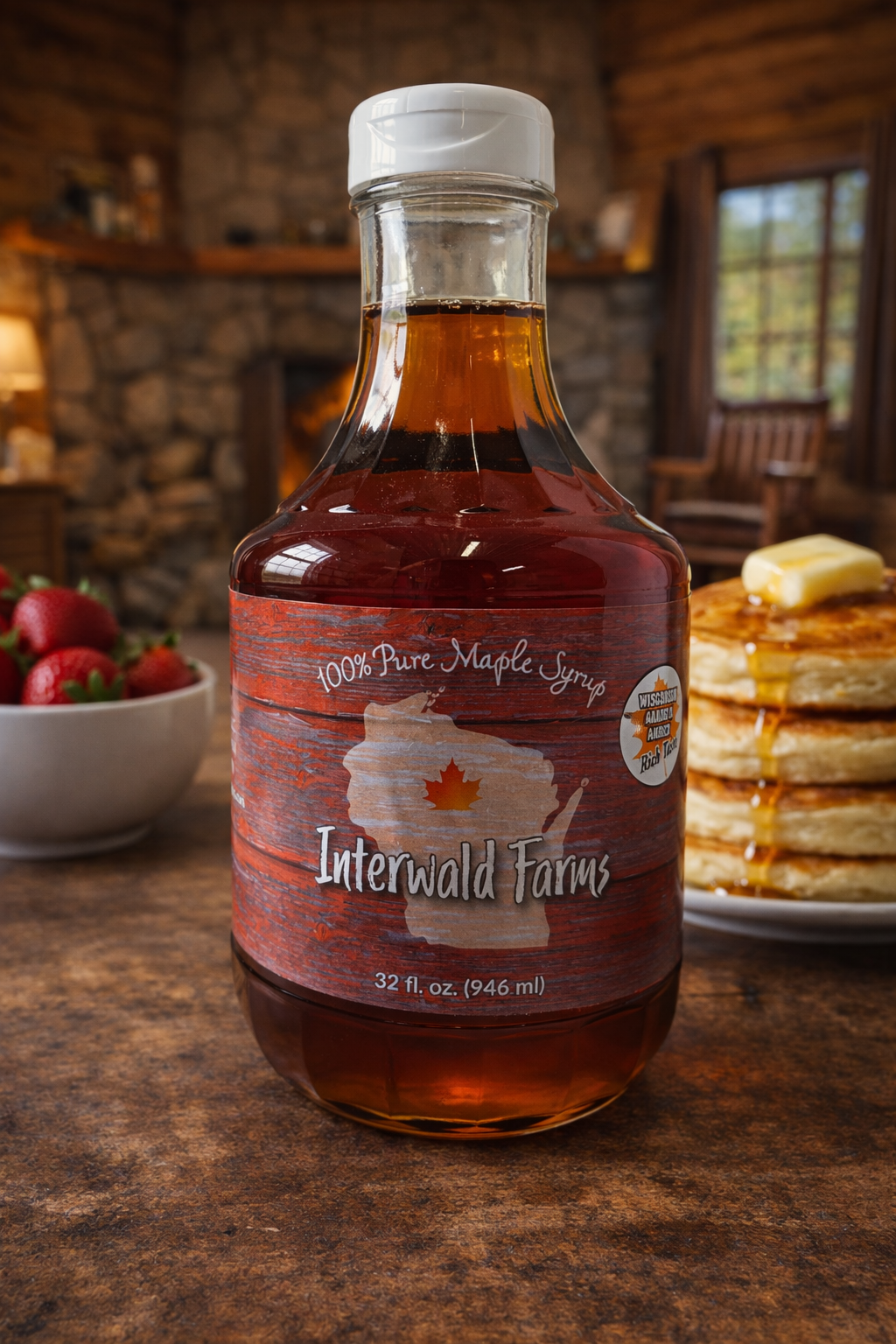 100% Pure Wisconsin Maple Syrup - Glass Jar