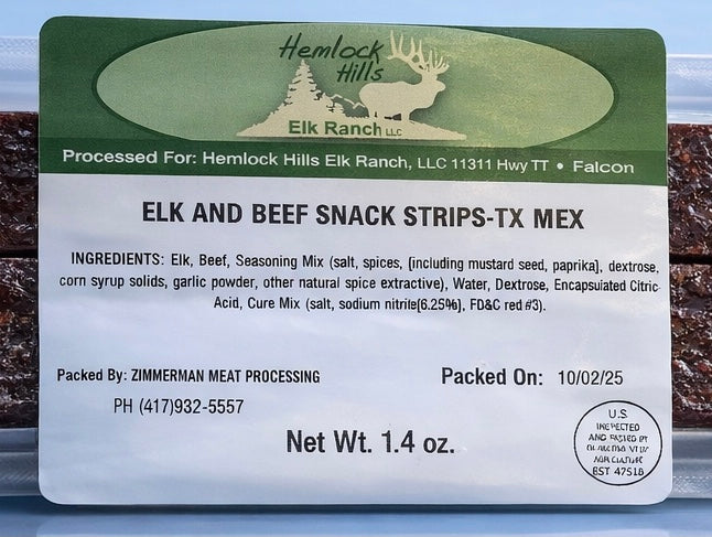 Elk Jerky Strip Variety Pack